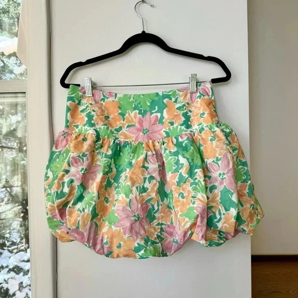 New Free People Lula Bubble Skirt Set Crop Strapless Mini Two Piece Large - Picture 12 of 16